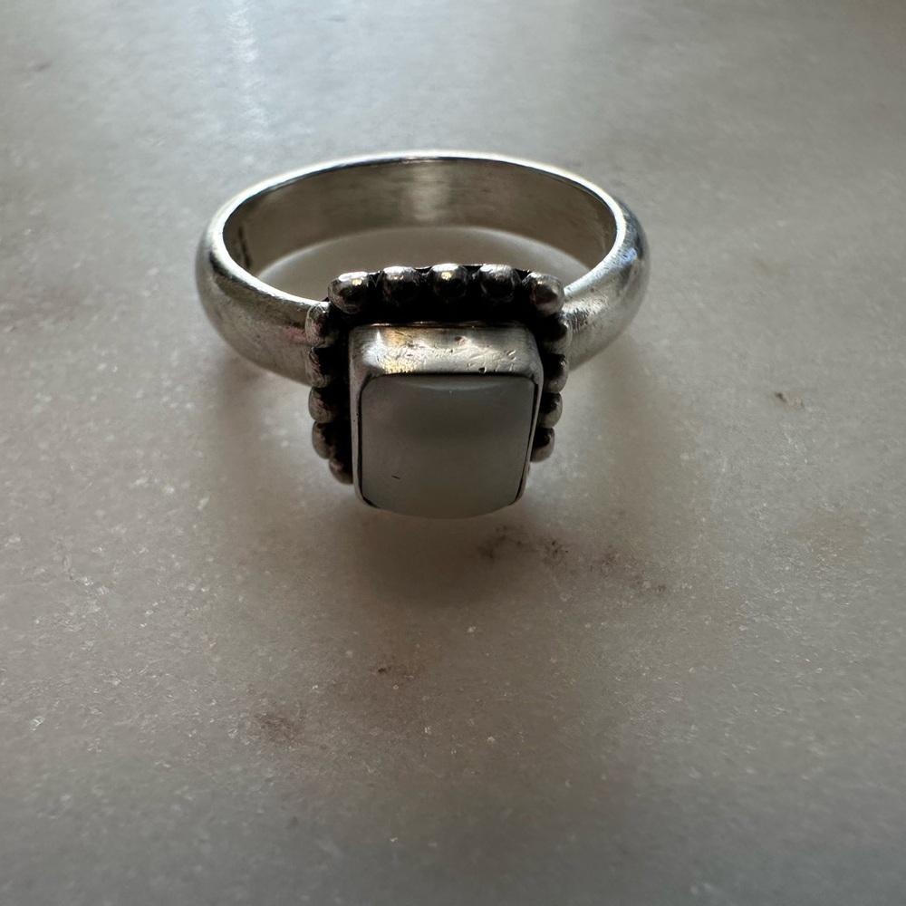 Silpada Sterling Silver and Pearl Ring Size 7 - Picture 5 of 6